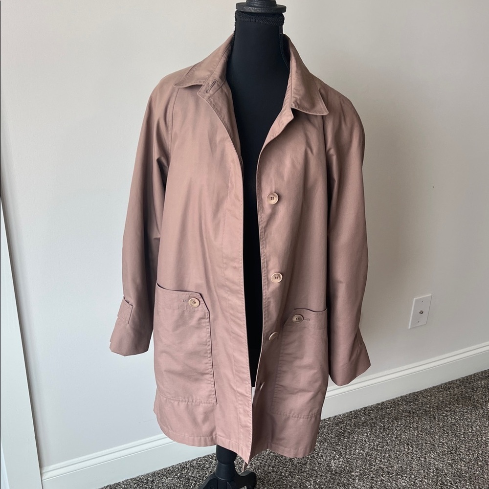 Vintage London Fog Women’s Trench Coat in Dark Khaki Size 8 Raincoat
